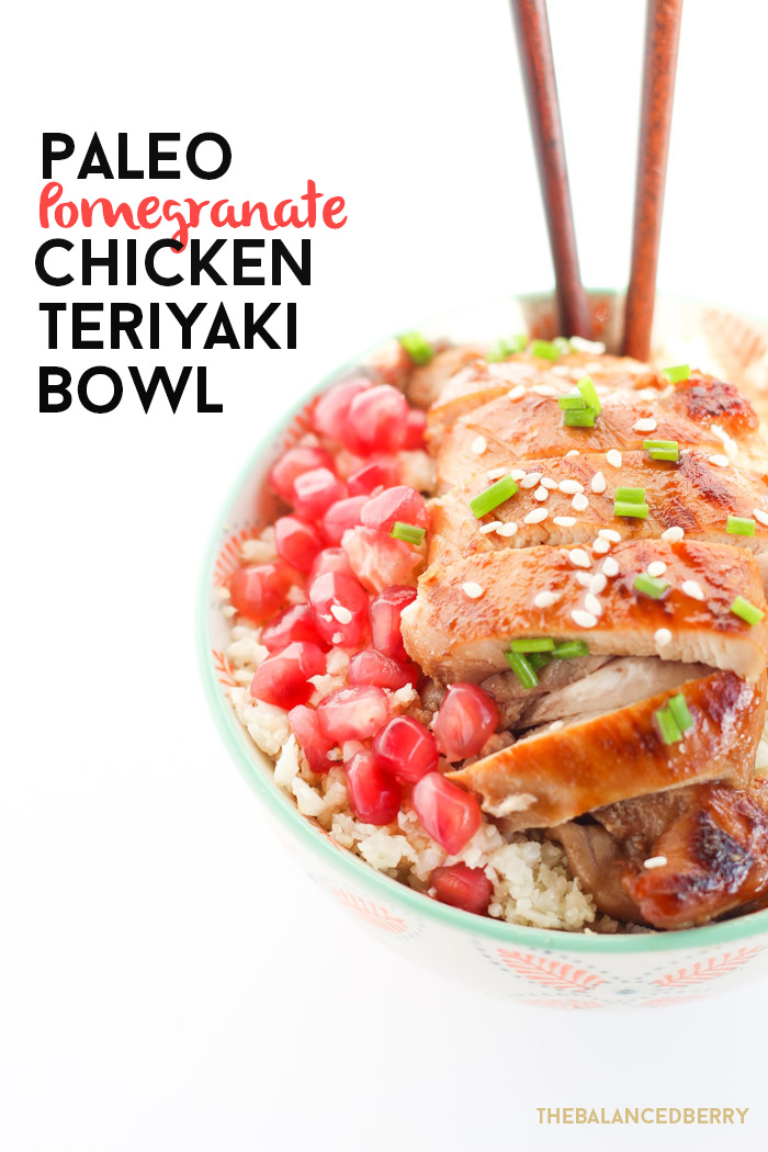 Homemade chicken teriyaki bowls with a twist! #paleo