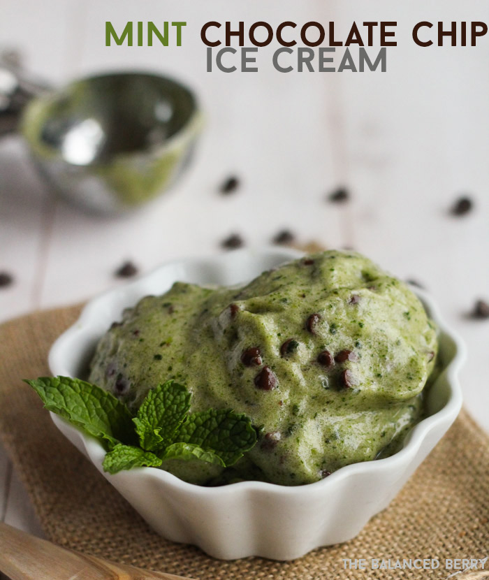 Healthy Mint Chocolate Chip Ice Cream | Dairy-free, Paleo and has a secret serving of veggies!