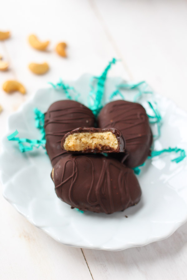 Cashew-coconut butter eggs via thebalancedberry.com 