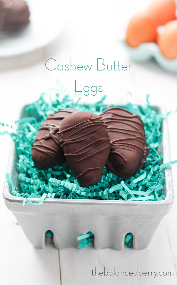 Cashew-coconut butter eggs via thebalancedberry.com 