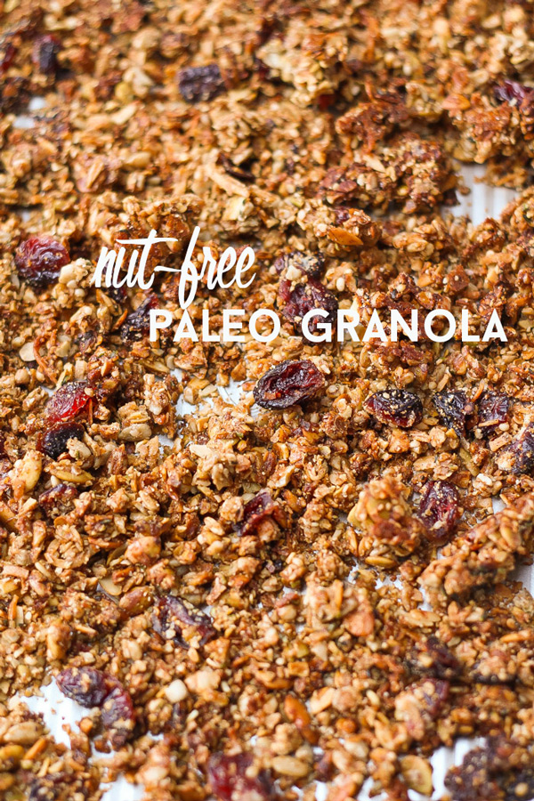 A satisfying, crunchy granola without gluten, grains or nuts! via thebalancedberry.com