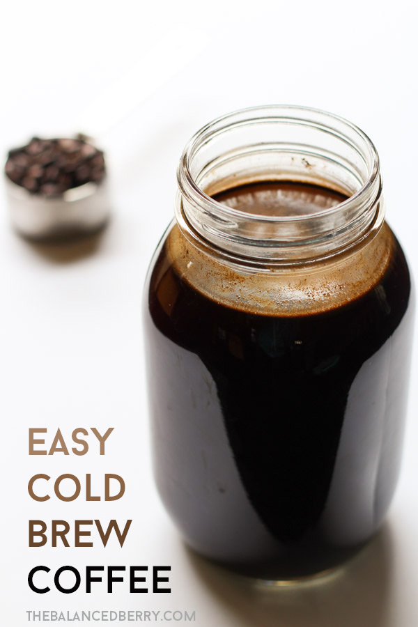 Easy cold brew coffee tutorial via thebalancedberry.com
