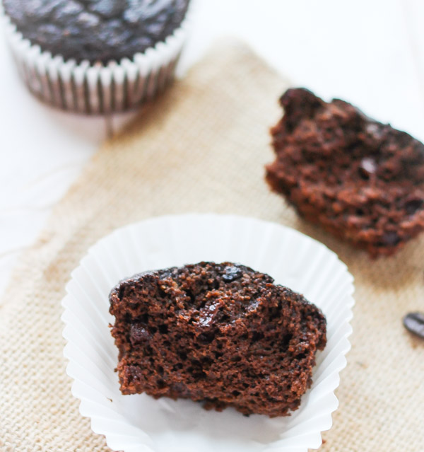 Energizing Espresso Muffins - moist, chocolatey and grain free! via thebalancedberry.com