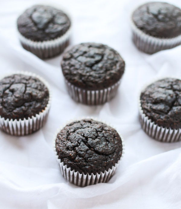 Energizing Espresso Muffins - moist, chocolatey and grain free! via thebalancedberry.com