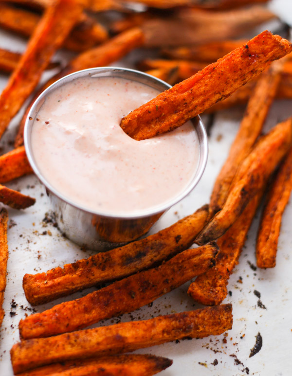 Grilled Sweet Potato Fries - Eating by Elaine