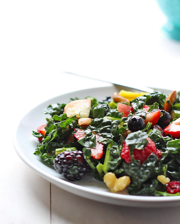 The Best Summer Kale Salad - perfect for any summer BBQ! via thebalancedberry.com