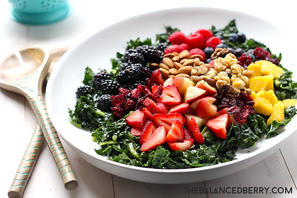 The Best Summer Kale Salad - perfect for any summer BBQ! via thebalancedberry.com