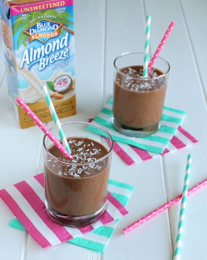 Chocolate Coconut Power Smoothie by The Live Fit Girls | Summer Smoothie Roundup via thebalancedberry.com