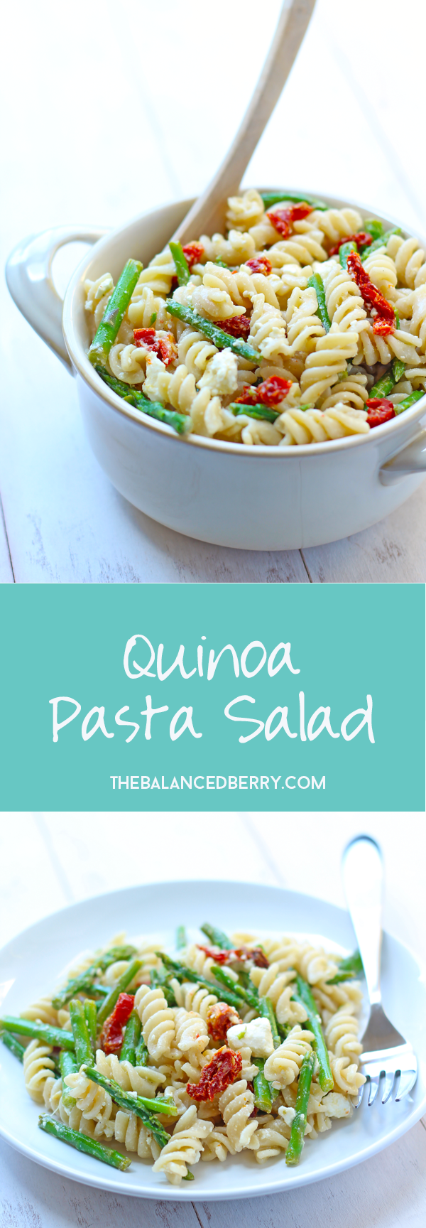 Quinoa Pasta Salad - the perfect summer side dish! via thebalancedberry.com