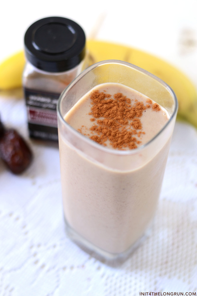 Snickerdoodle Protein Shake by In It 4 The Long Run | Summer Smoothie Roundup via thebalancedberry.com