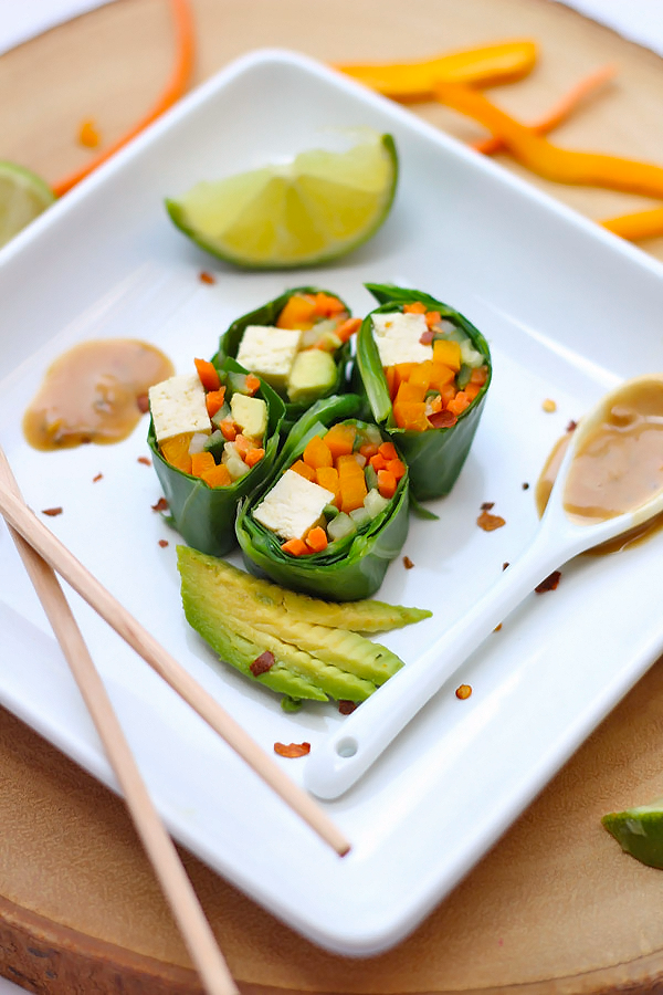 Simple Summer Salad Rolls - delicious, customizable salad rolls using ingredients you have on hand!