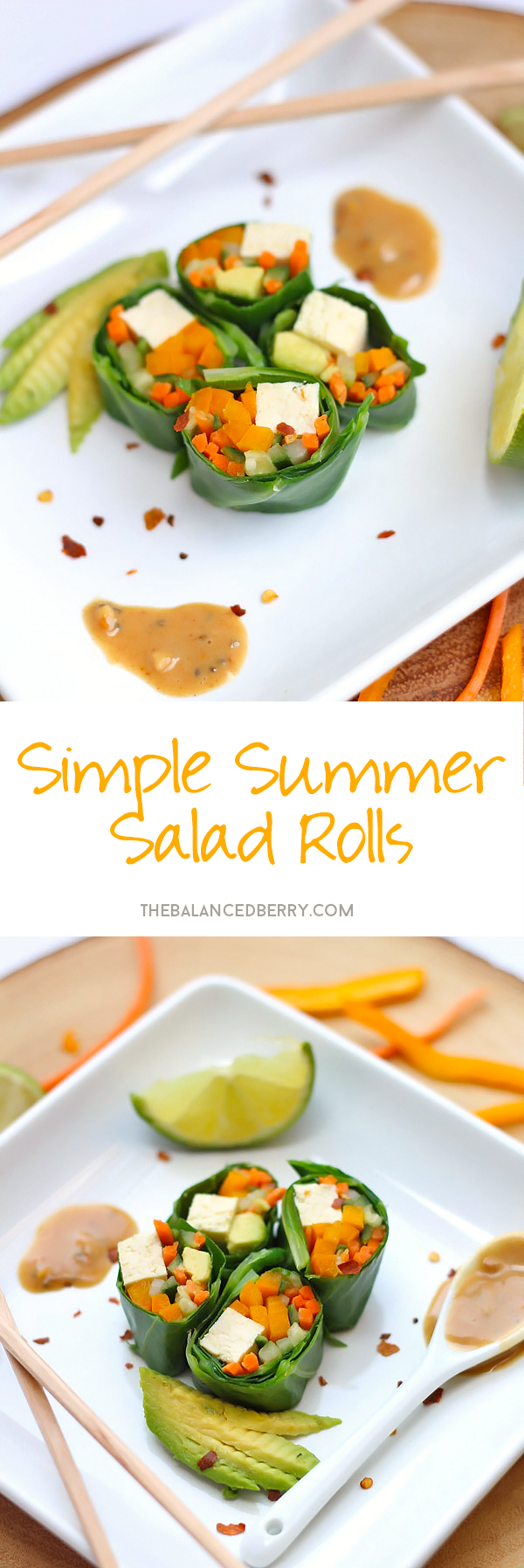 Simple Summer Salad Rolls - delicious, customizable salad rolls using ingredients you have on hand!