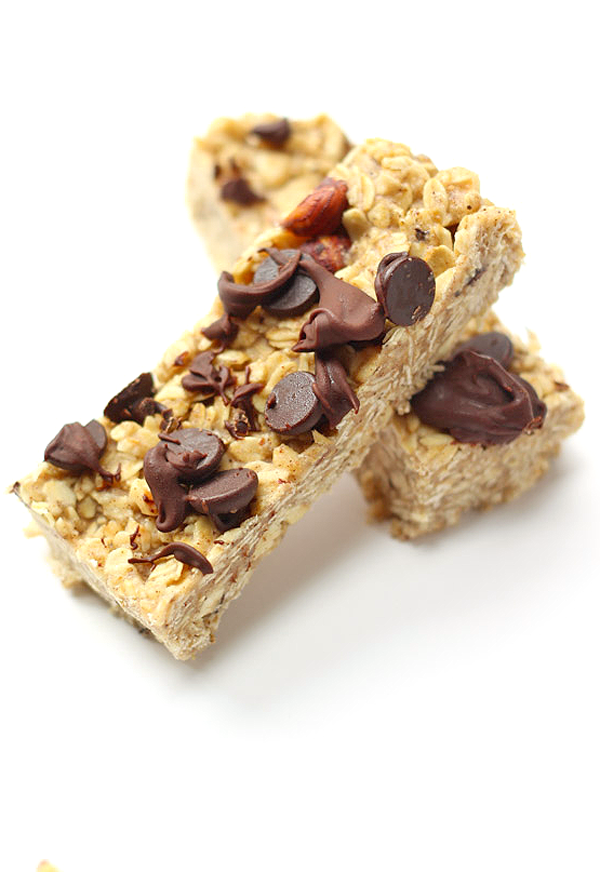 No-bake Chocolate Hazelnut Oatmeal Cookie Bars - the perfect after school treat!