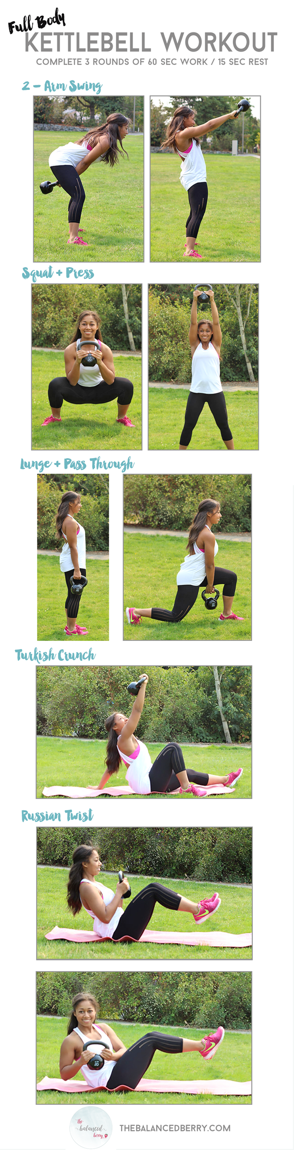 Fonetik forbrug vurdere Full Body Kettlebell Workout - The Balanced Berry