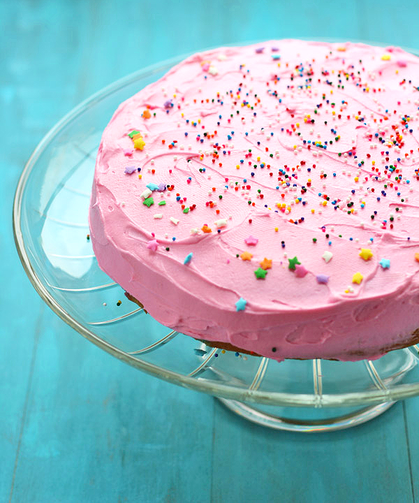 Amazing gluten-free funfetti birthday cake with a special secret ingredient!