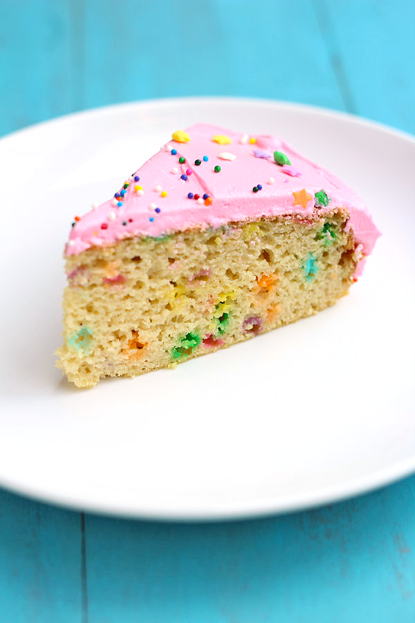 Amazing gluten-free funfetti birthday cake with a special secret ingredient!