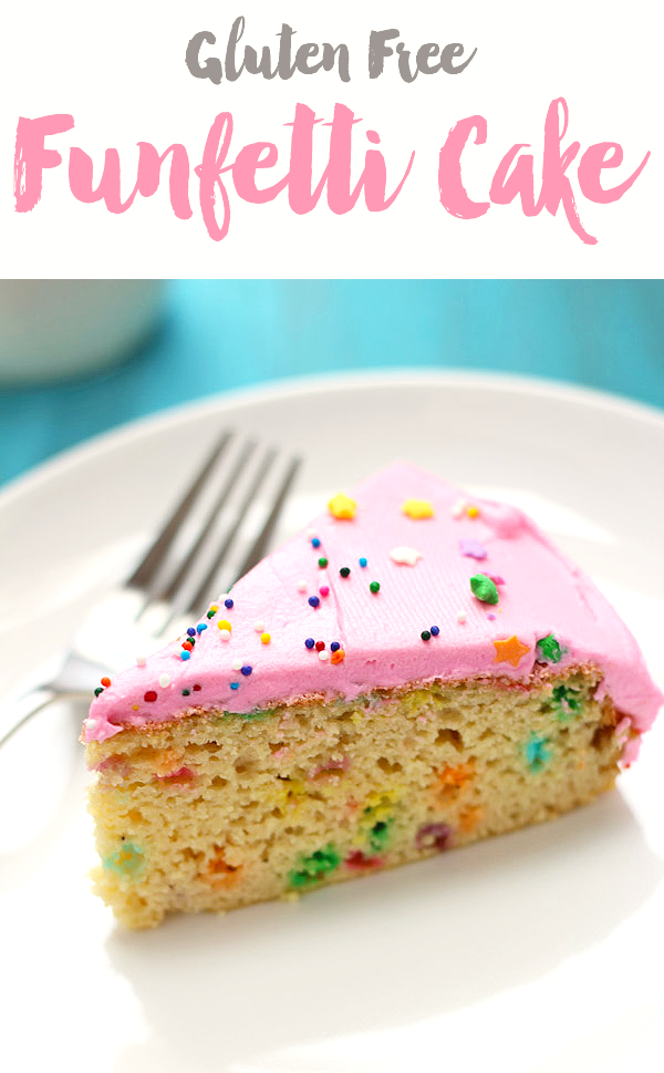 Amazing gluten-free funfetti birthday cake with a special secret ingredient!