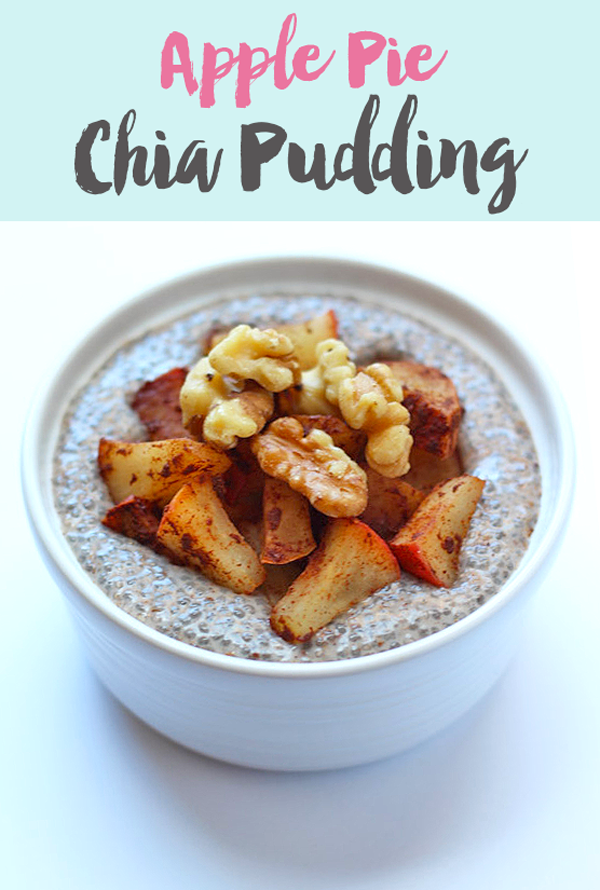 Apple Pie Chia Pudding - a few simple ingredients makes an amazing healthy treat