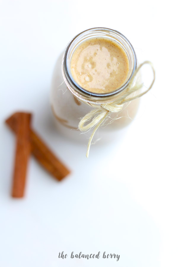 Amazing homemade pumpkin spice coffee creamer! Dairy free, vegan, paleo-friendly and easy to make!