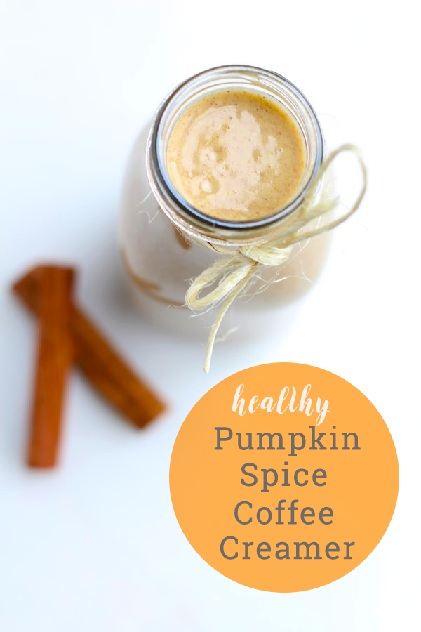 Amazing homemade pumpkin spice coffee creamer! Dairy free, vegan, paleo-friendly and easy to make!