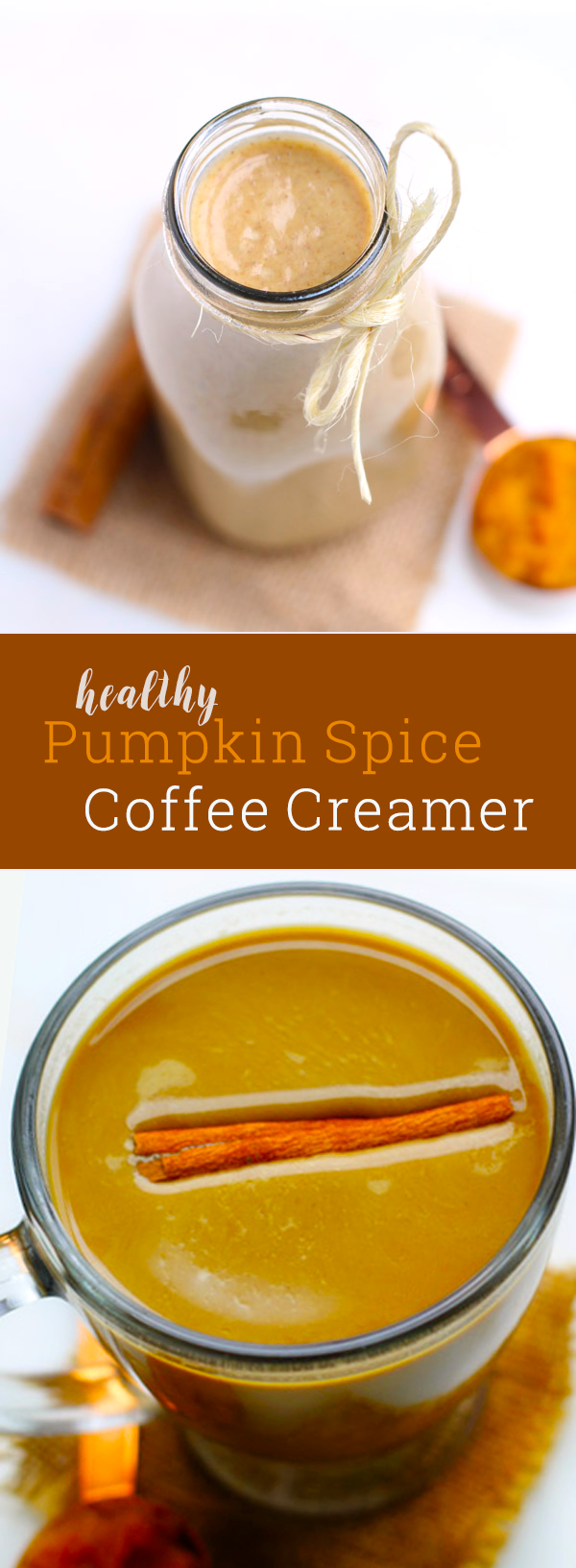 Amazing homemade pumpkin spice coffee creamer! Dairy free, vegan, paleo-friendly and easy to make!