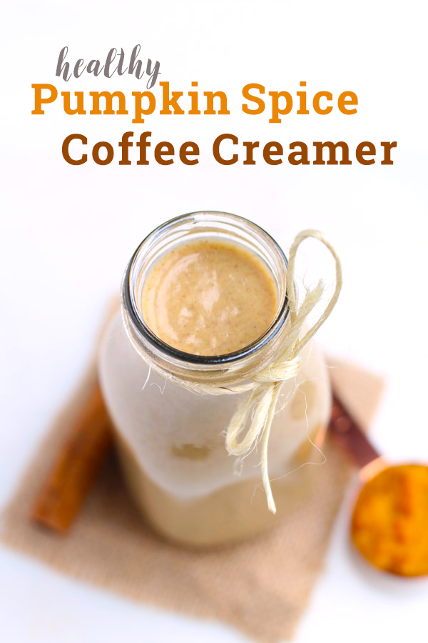 Amazing homemade pumpkin spice coffee creamer! Dairy free, vegan, paleo-friendly and easy to make!