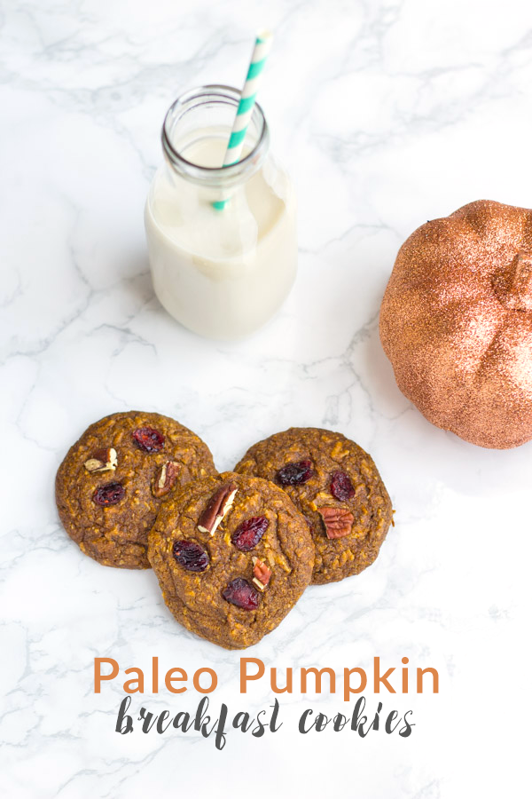 These Paleo Pumpkin Breakfast Cookies are the perfect way to start your day!