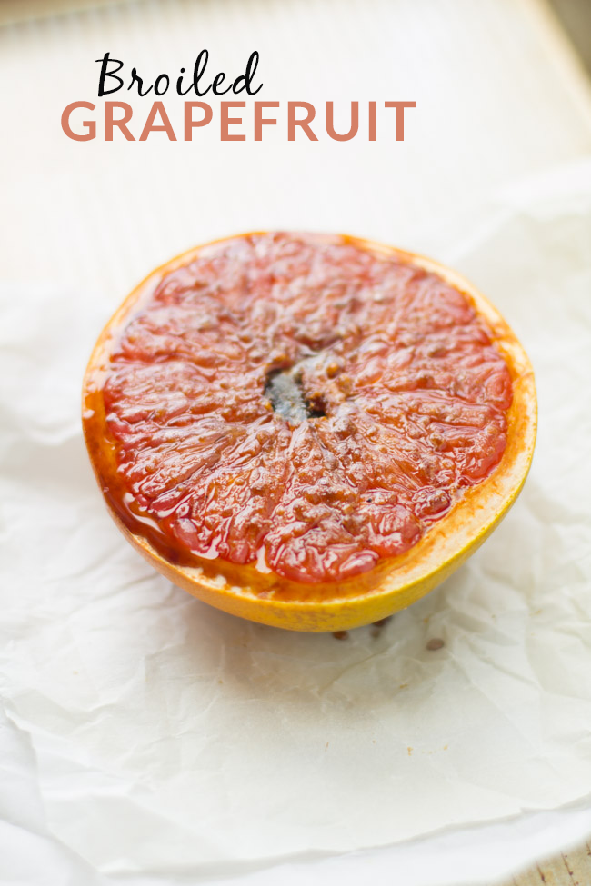 Broiled Grapefruit is the best way to enjoy grapefruit! Sweet, juicy and super simple to make.