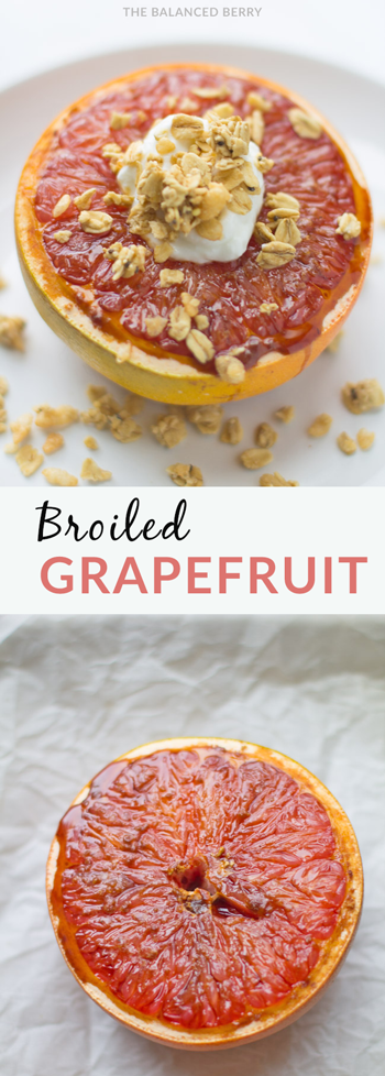 Broiled Grapefruit is the best way to enjoy grapefruit! Sweet, juicy and super simple to make.