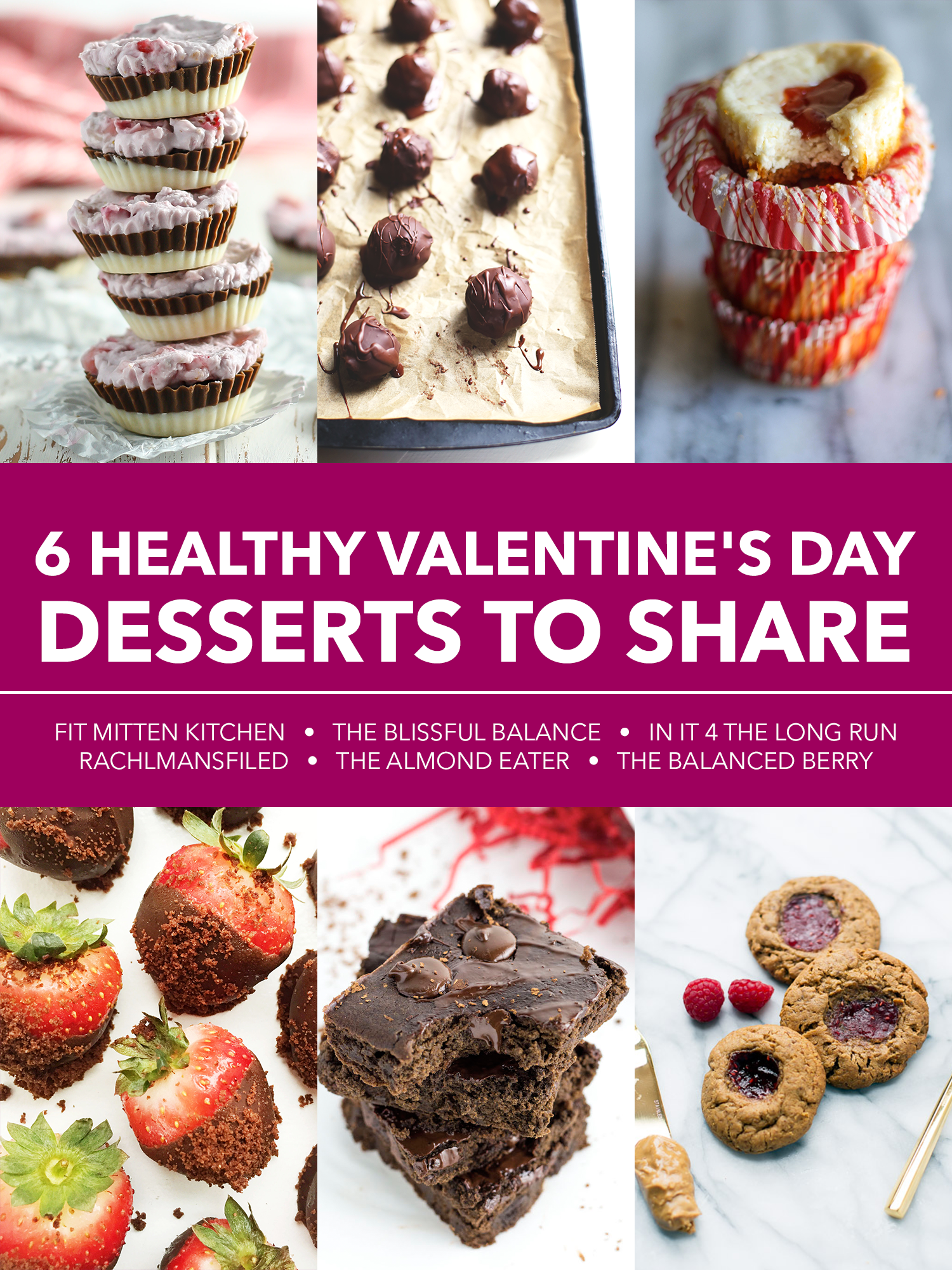 6 Healthy Valentine's Day Desserts to share !