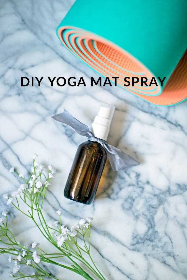 DIY Yoga Mat Spray - freshen up your yoga mat with this simple yoga mat spray!