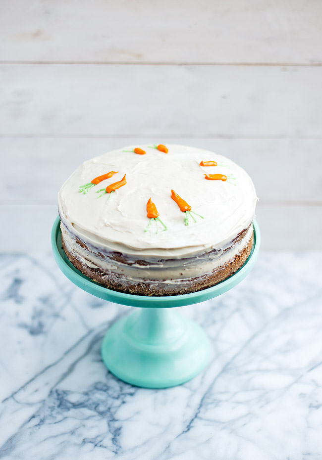 This classic carrot cake is made with wholesome ingredients. It is sweet, perfectly spiced and incredibly easy to make.