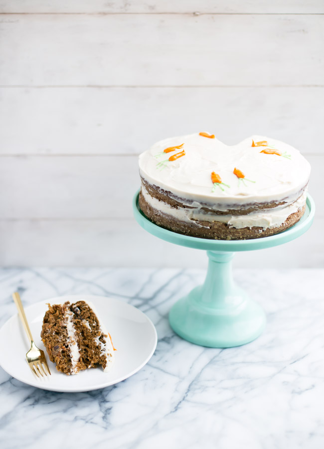 This classic carrot cake is made with wholesome ingredients. It is sweet, perfectly spiced and incredibly easy to make.