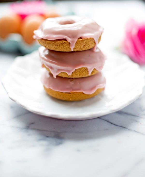 These gluten free vanilla doughnuts are baked, not fried. They're soft, fluffy and super easy to make. You would never guess they are dairy and gluten free!