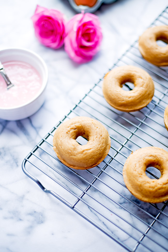 These gluten free vanilla doughnuts are baked, not fried. They're soft, fluffy and super easy to make. You would never guess they are dairy and gluten free!