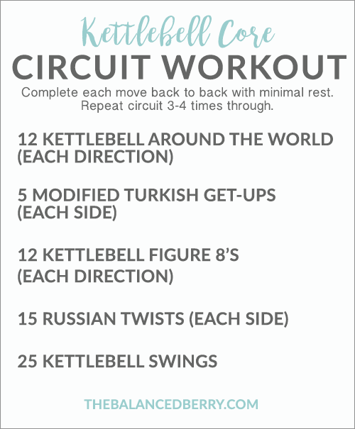 This Kettlebell Core workout will strengthen and challenge your entire core!