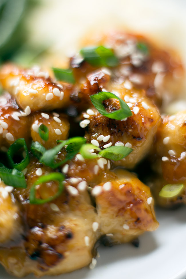 This simple Orange Chicken is slightly sweet with a kick. It is gluten free, paleo-friendly and comes together in under 30 minutes. 