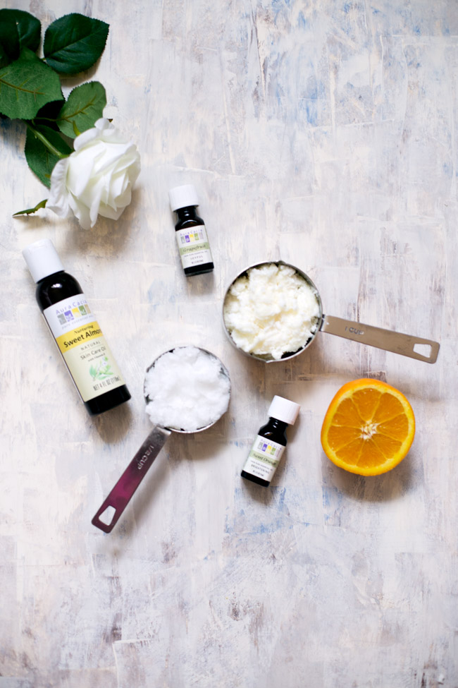 This simple DIY body butter requires only a few ingredients to make, and gently moisturizes the skin. The citrus scent is uplifting and energizing!