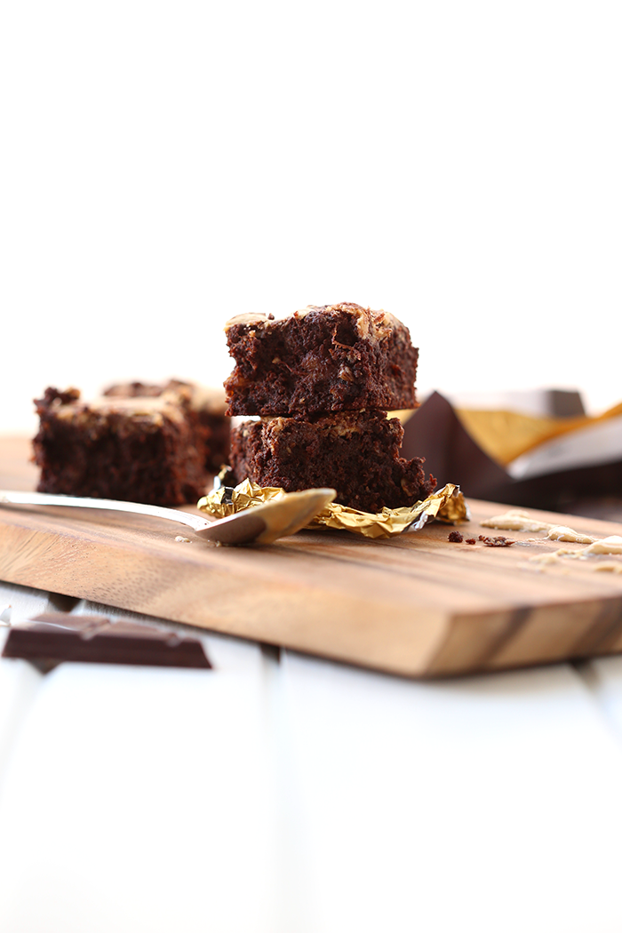 Dark Chocolate Tahini Brownies by The Healthy Maven