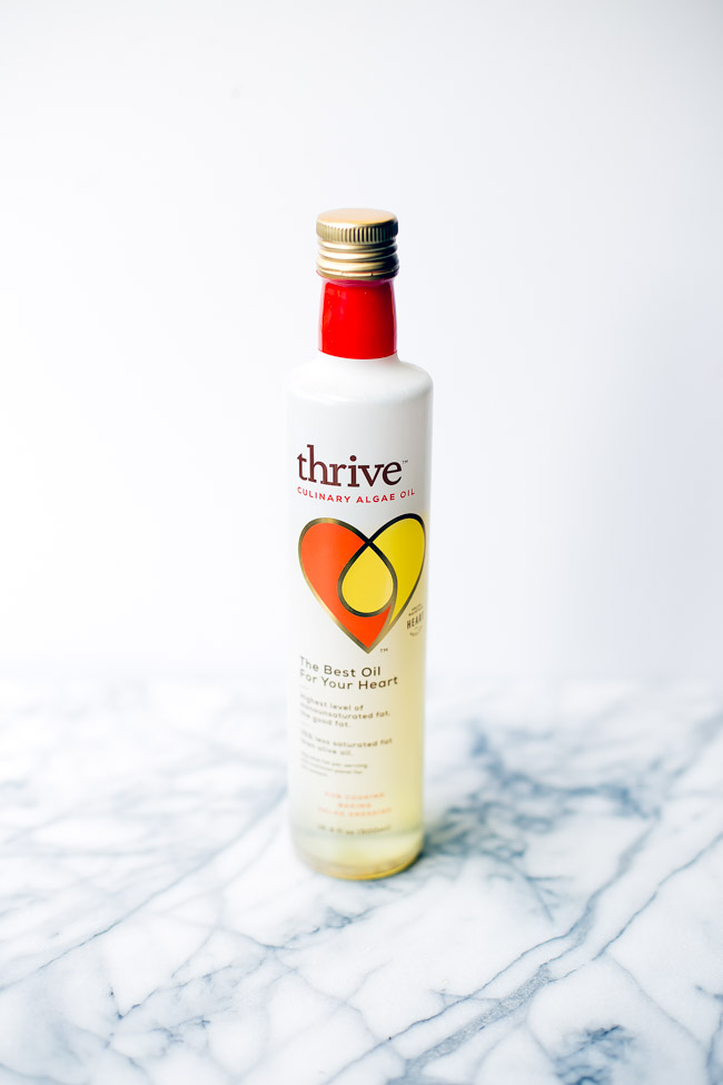 Thrive Algae Oil is higher in monounsaturated fat and lower in saturated fat than any other oil.