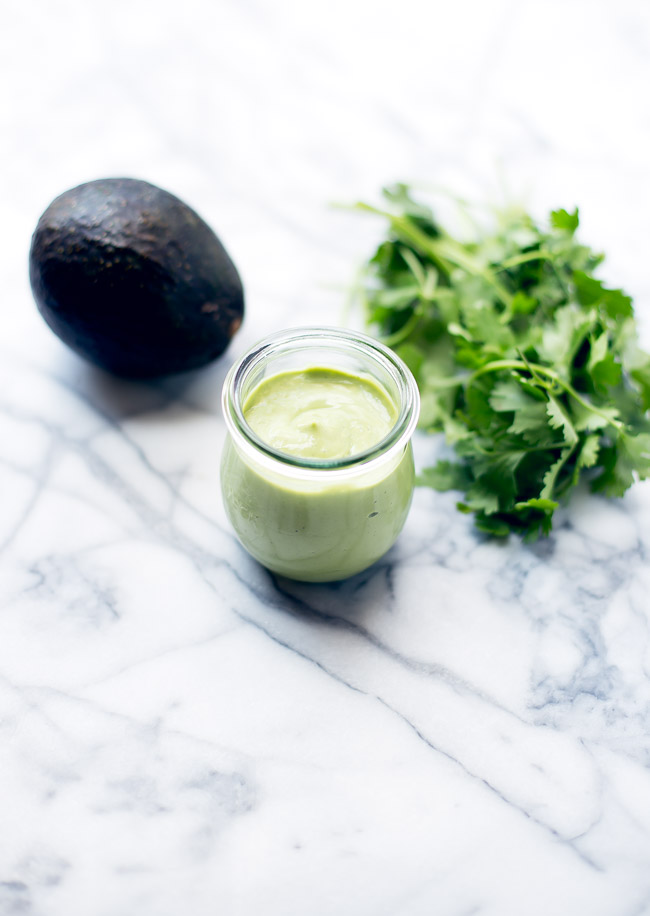 This creamy avocado cilantro dressing is the perfect way to add a delicious zest to your salad!