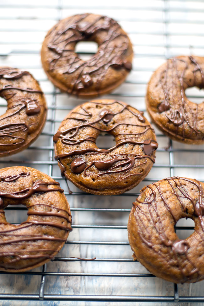 These chocolate chip zucchini donuts are a nutrition-packed twist on your favorite breakfast treat!
