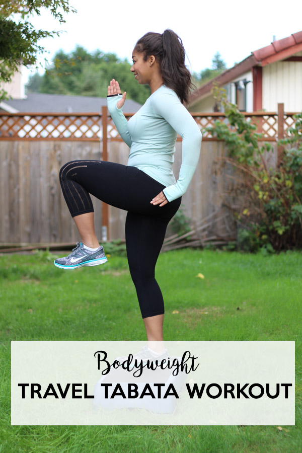 Bodyweight Travel Tabata Workout - perfect for on-the-go!