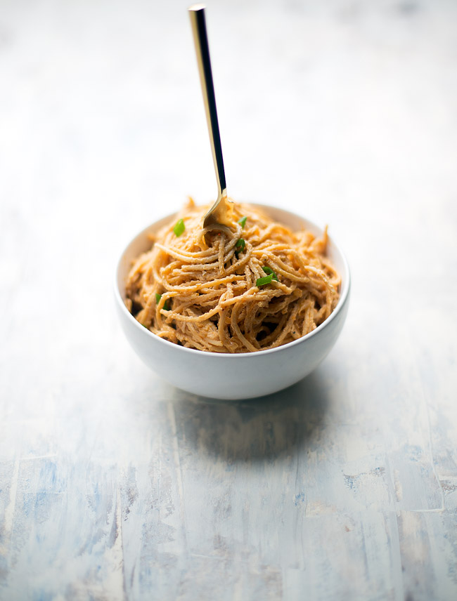 This lightened up buffalo chicken pasta makes the perfect comforting weeknight dinner. It is even gluten free and dairy free!