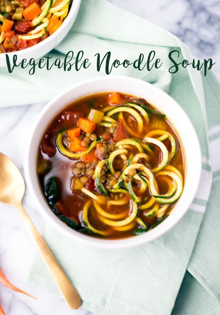 This delicious vegetable noodle soup is the perfect healthy, comforting meal. It is packed with vegetables and body-loving ingredients.