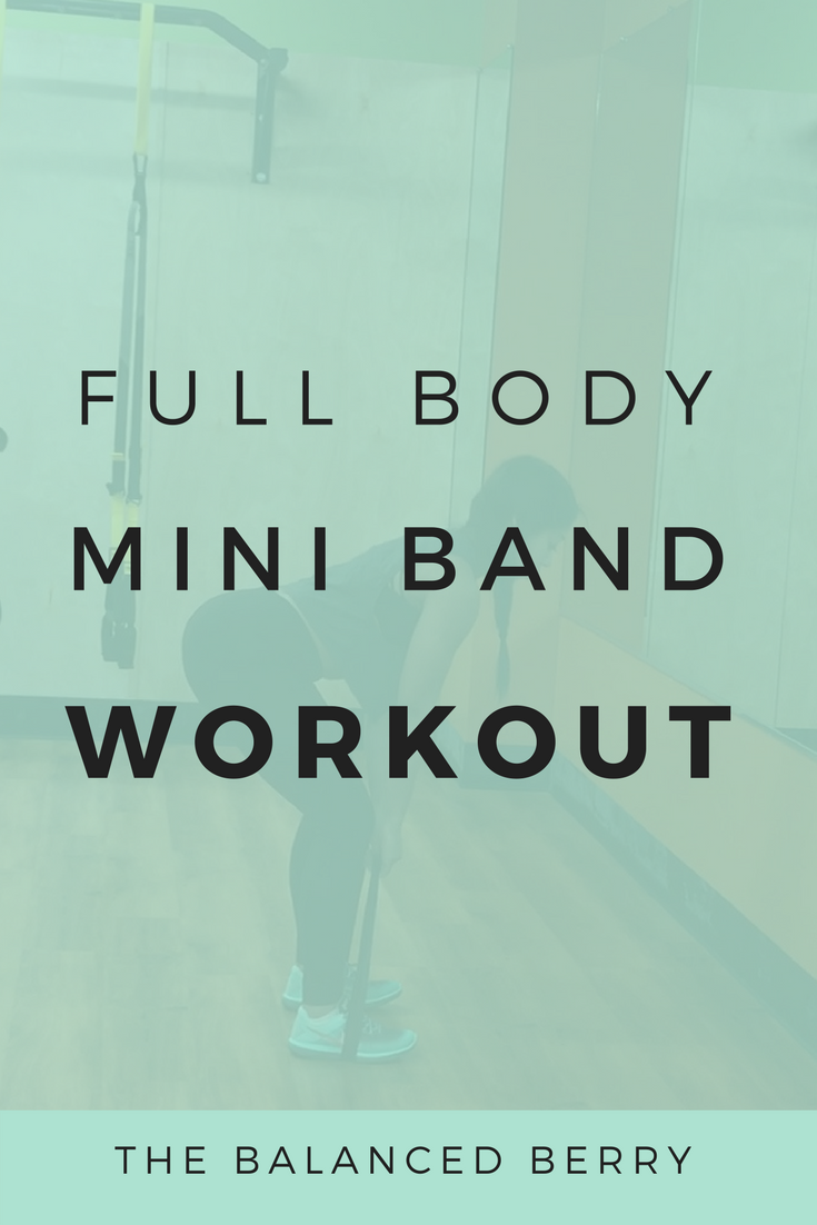 This Full Body Mini Band Workout will give you a full body burn with four simple moves.