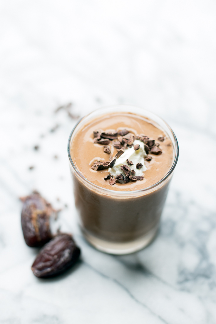 This Peanut Butter Cup Smoothie is packed with protein and healthy carbohydrates, making it the perfect post-workout treat!