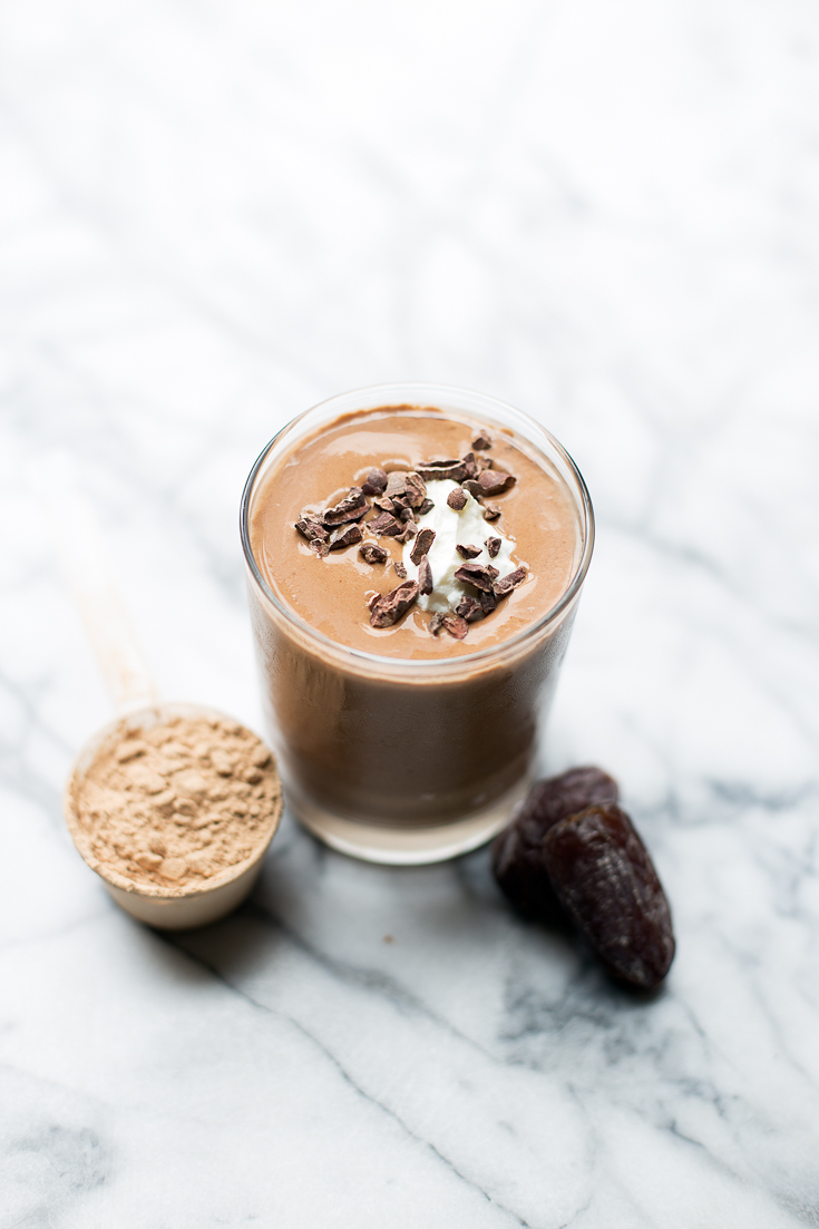 This Peanut Butter Cup Smoothie is packed with protein and healthy carbohydrates, making it the perfect post-workout treat!