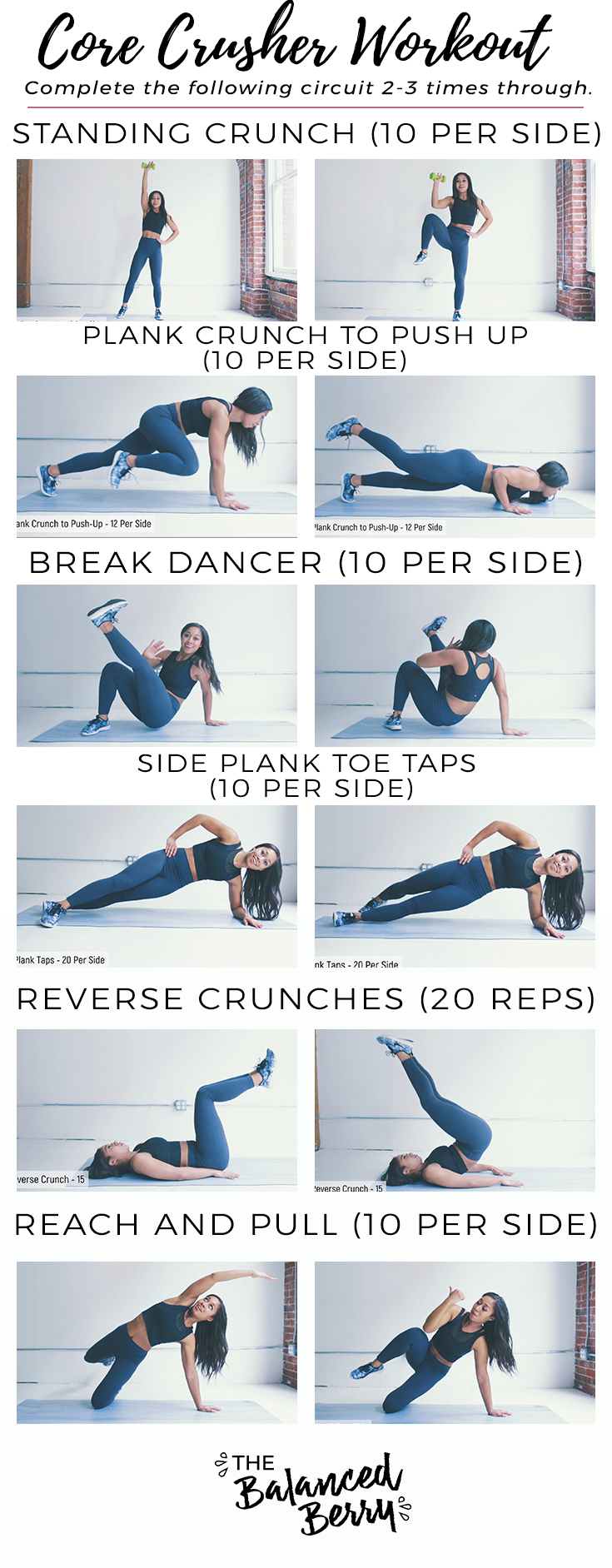 This ab workout will strengthen your entire core. It's a circuit of some of my favorite moves to fire up and strengthen your midsection. All you need is a pair of light dumbbells to get started.
