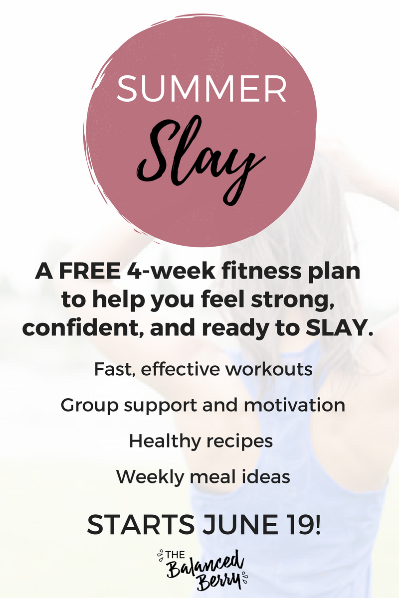 A FREE summer fitness challenge to help you feel strong, confident, and ready to SLAY.